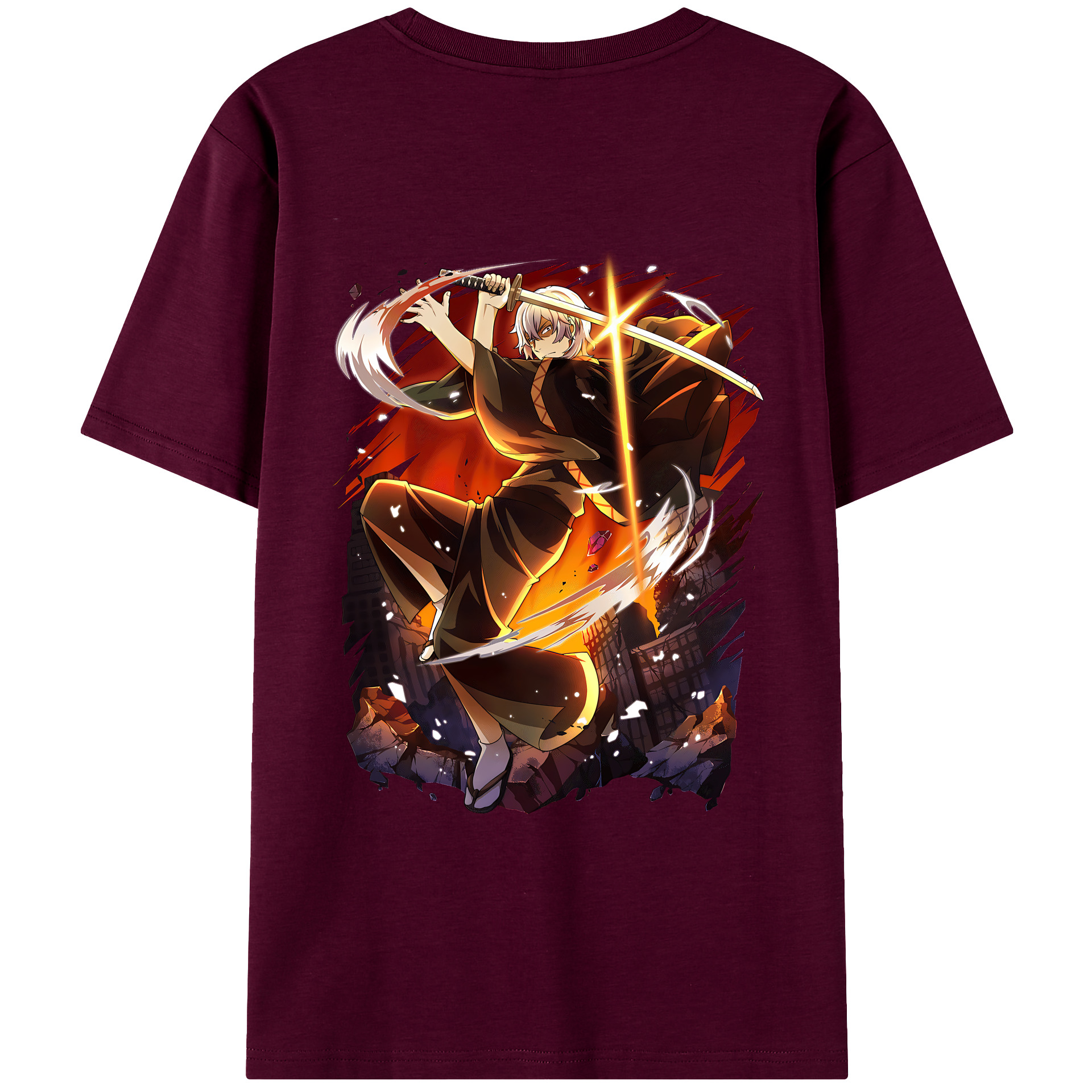 （画像用） 文豪ストレイドッグス Bungo Stray Dogs レディース半袖Tシャツ(バックプリント)